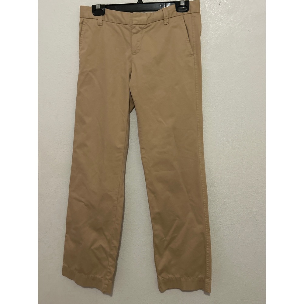 Gap Womens Khaki Chino Pants Tan Cotton Straight Leg Trousers  Size 2R -g116